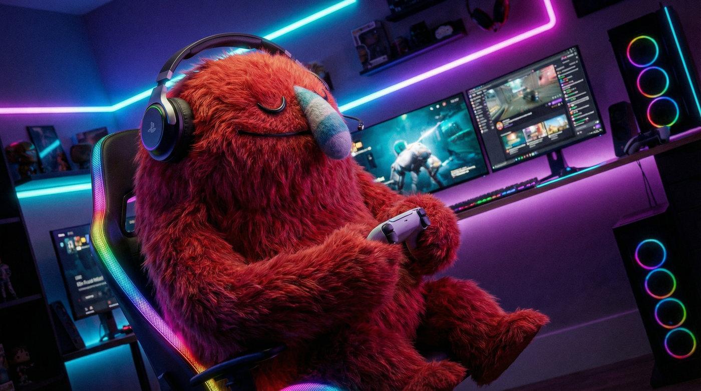 Big Red — Mascote Gamer